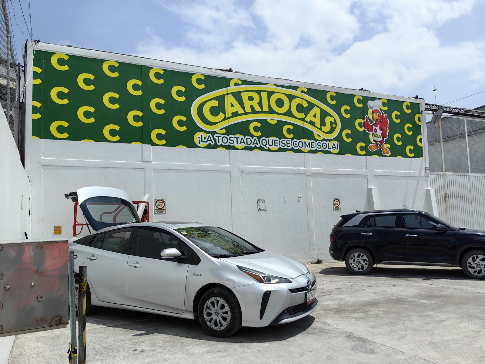 Mural exterior de gran formato para Productos Cariocas